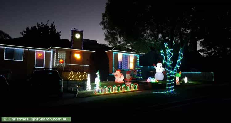 Christmas Light display at 28 Montgomery Avenue, Mount Waverley