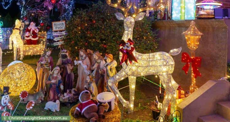 Christmas Light display at 29 Shaftsbury Street, Coburg