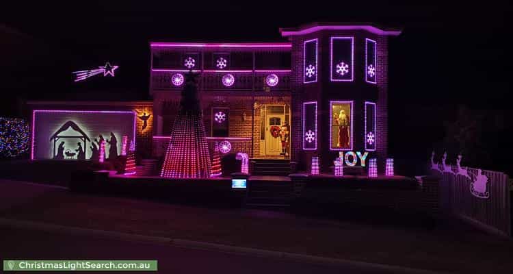 Christmas Light display at 30 Jacaranda Drive, Diamond Creek