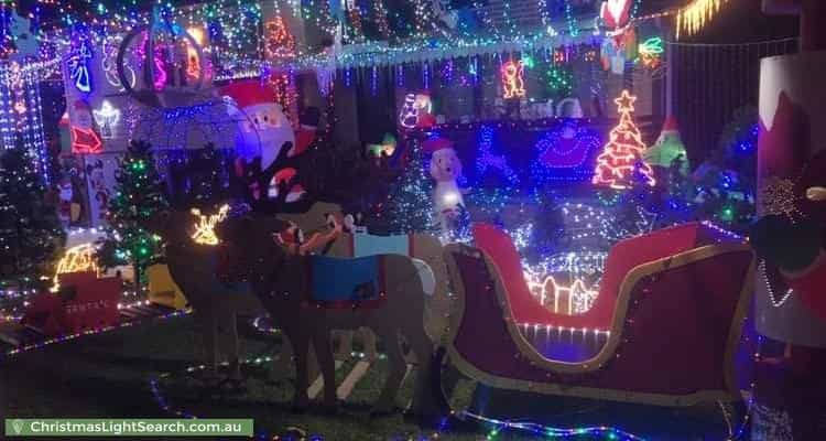 Christmas Light display at 242 Stanley Road, Carina