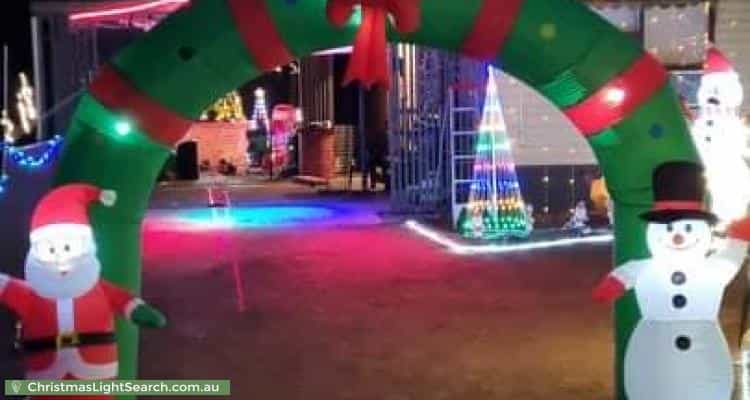 Christmas Light display at 527 White Road, Boors Plain