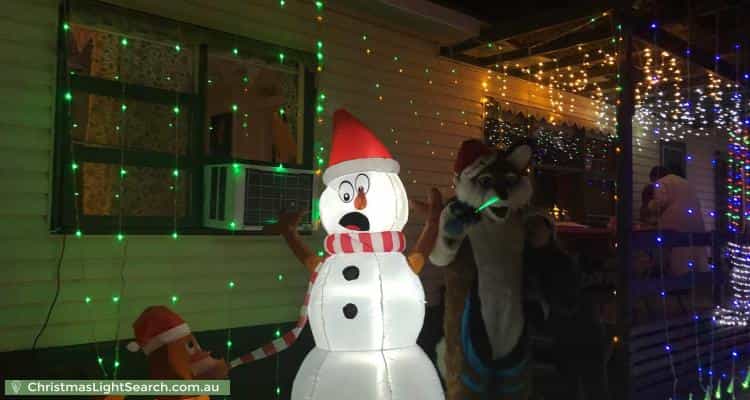 Christmas Light display at 527 White Road, Boors Plain