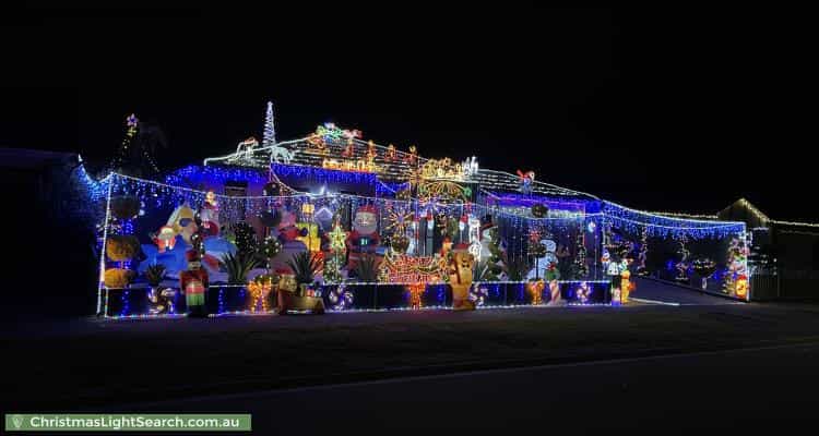 Christmas Light display at 71 Langbourne Drive, Narre Warren South