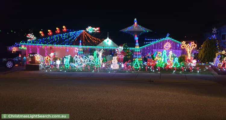 Christmas Light display at 6 Bechervaise Court, Greenwith