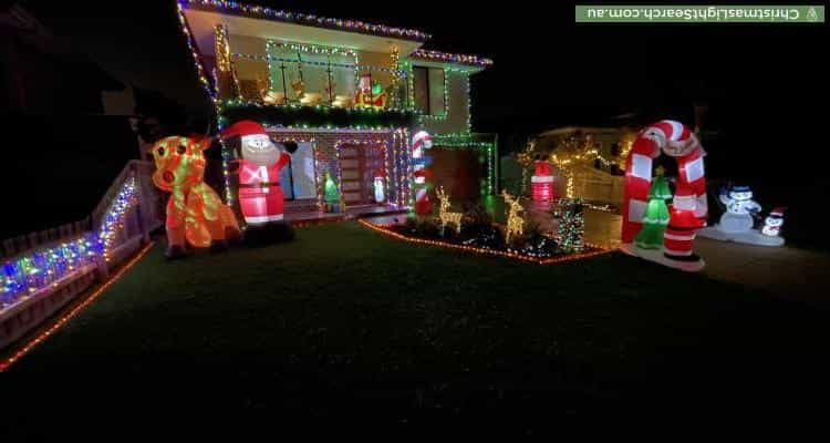 Christmas Light display at  Florence Street, Mount Martha