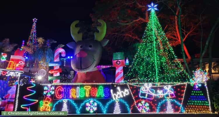 Christmas Light display at 27 Minimine Street, Stafford