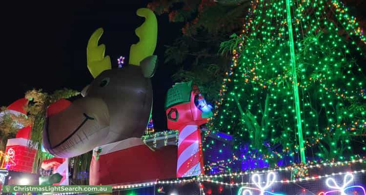 Christmas Light display at 27 Minimine Street, Stafford