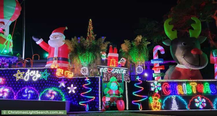 Christmas Light display at 27 Minimine Street, Stafford