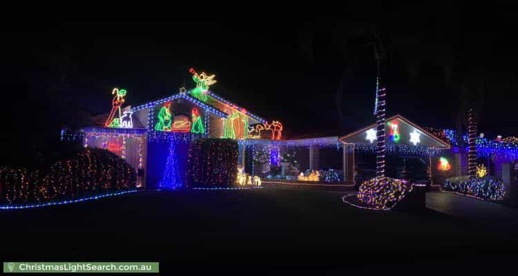 Christmas Light display at  Tahoe Close, Thornlie