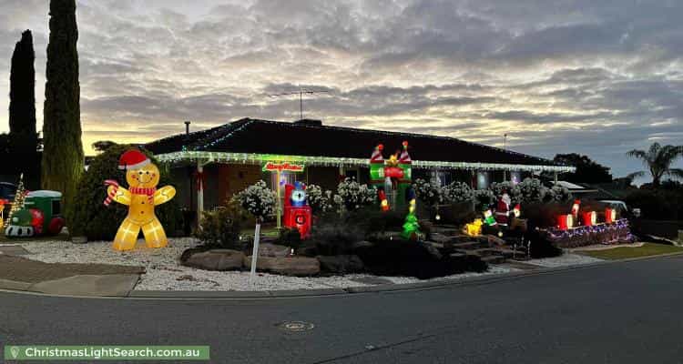 Christmas Light display at 41 Perre Drive, Craigmore