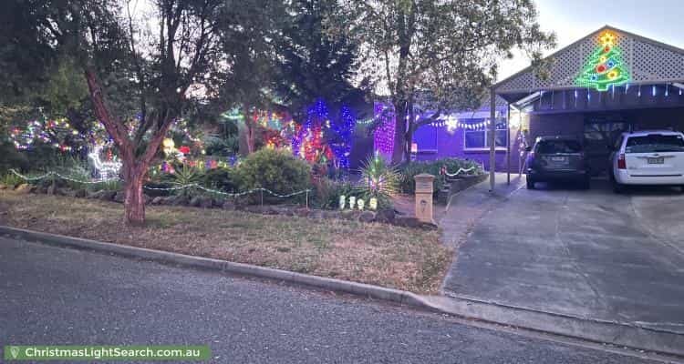 Christmas Light display at  Dove Place, Modbury Heights