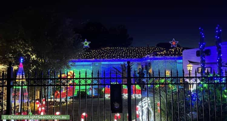 Christmas Light display at 8 Hawthorn Terrace, Parafield Gardens