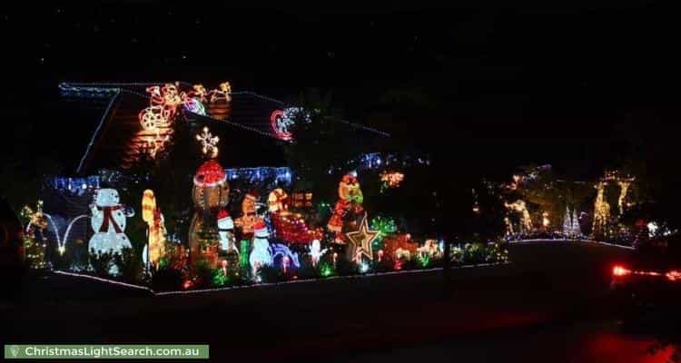 Christmas Light display at 44 Lindsay Pryor Street, Wright