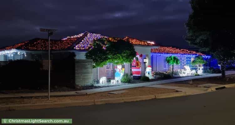 Christmas Light display at 27 Liz ONeill Street, Casey
