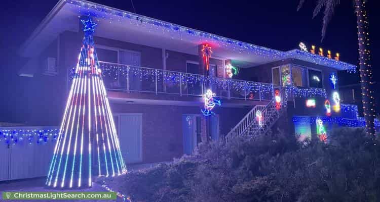 Christmas Light display at 1 Parker Avenue, Sorrento