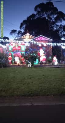 Christmas Light display at 17 Verbena Avenue, The Basin