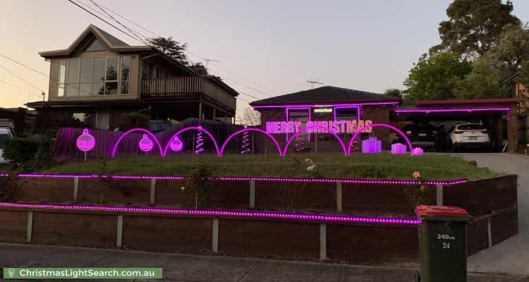 Christmas Light display at 24 Blucher Street, Ferntree Gully