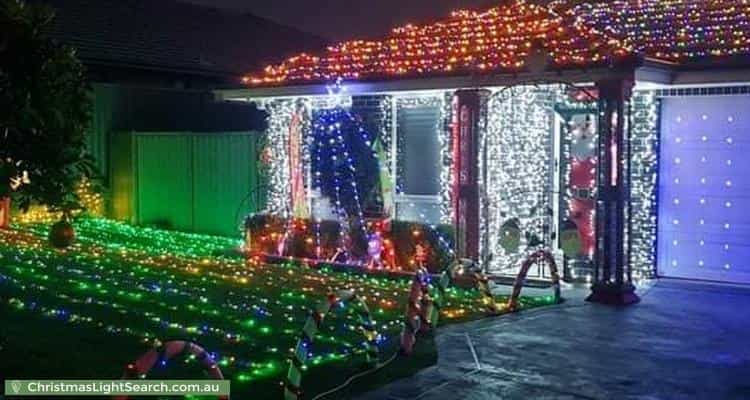 Christmas Light display at 83 Explorer Street, Gregory Hills