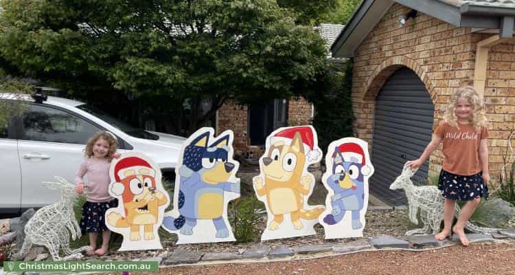 Christmas Light display at 5 Hooke Place, Charnwood