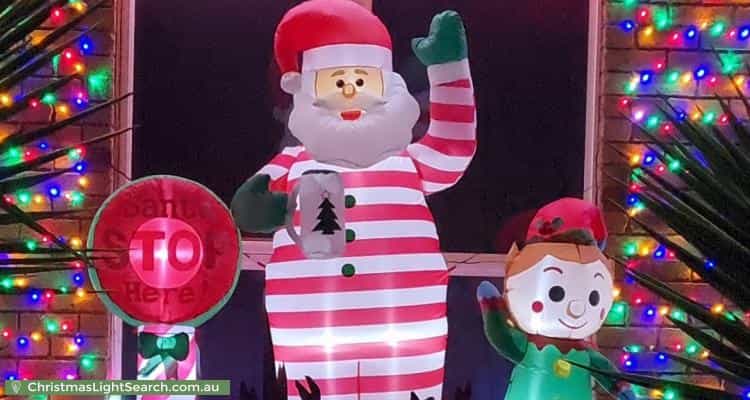 Christmas Light display at 5 Jarrod Drive, Hastings