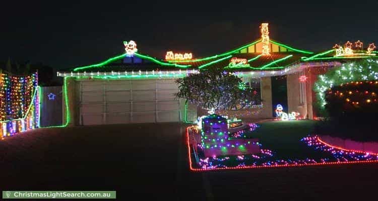 Christmas Light display at 21 Arbroath Circle, Kinross