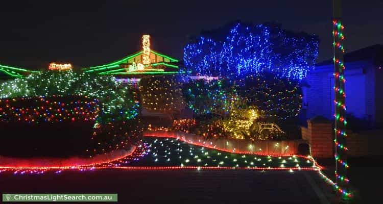 Christmas Light display at 21 Arbroath Circle, Kinross