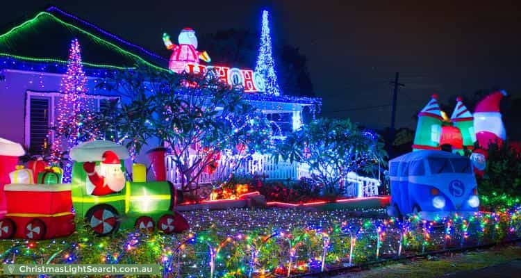 Christmas Light display at 17 Stephenson Street, Birrong