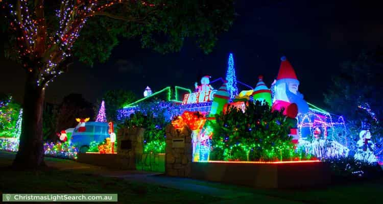 Christmas Light display at 17 Stephenson Street, Birrong