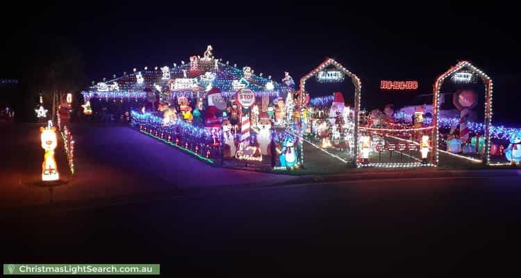Christmas Light display at 16 Lightwood Avenue, Seymour