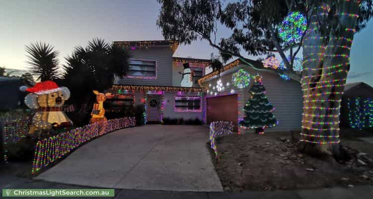 Christmas Light display at 7 Clarrisa Court, Narre Warren