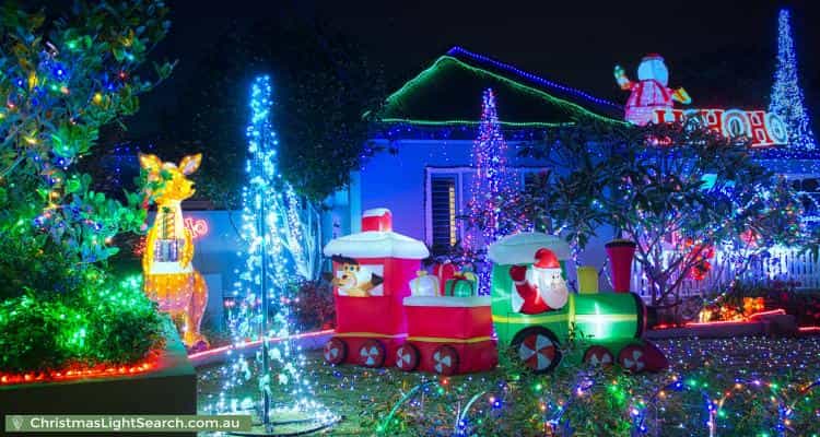 Christmas Light display at 17 Stephenson Street, Birrong