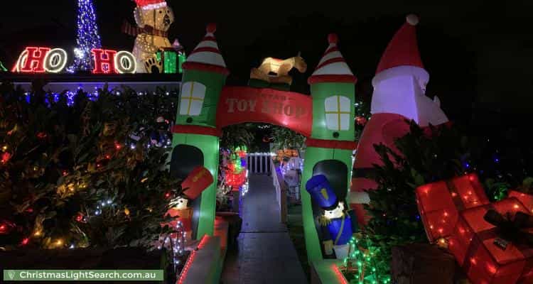 Christmas Light display at 17 Stephenson Street, Birrong