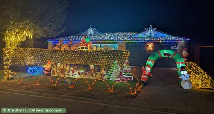 Christmas Light display at 17 Nyarrin Place, Cranbourne West