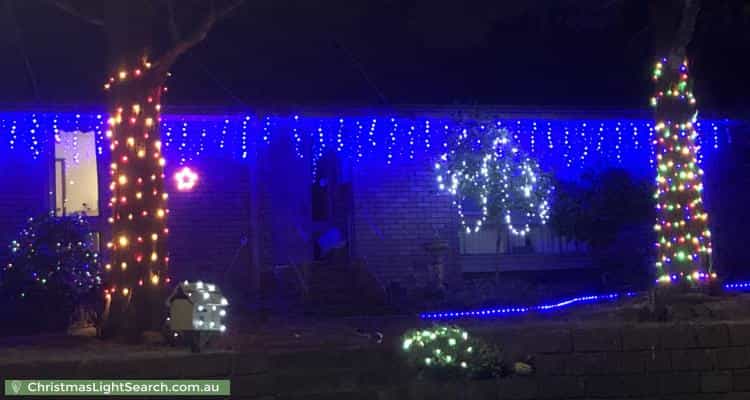 Christmas Light display at  Dennis Court, Bayswater