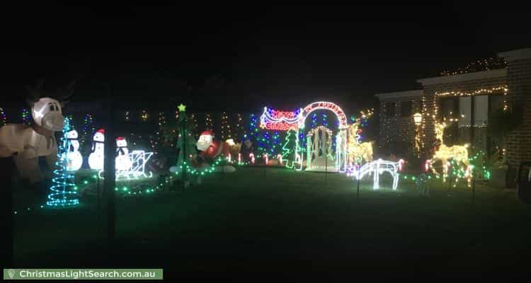 Christmas Light display at 4 Walden Court, Cranbourne North