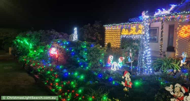 Christmas Light display at  Wembley Avenue, Bridgewater