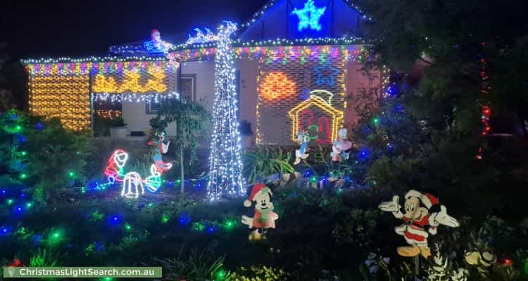 Christmas Light display at  Wembley Avenue, Bridgewater
