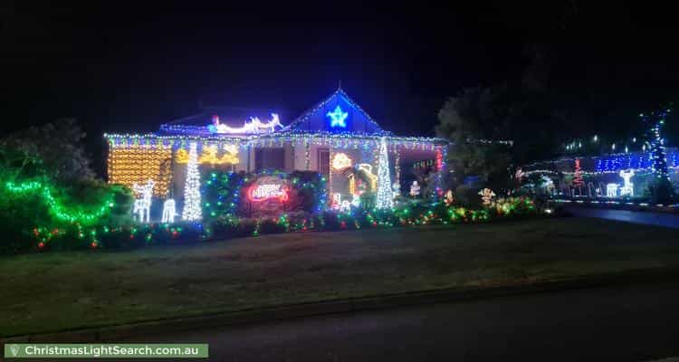 Christmas Light display at  Wembley Avenue, Bridgewater