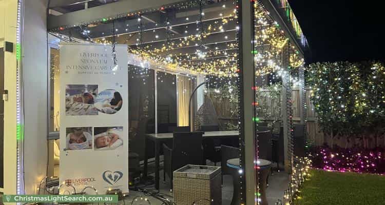 Christmas Light display at 91 Hennessy Avenue, Moorebank