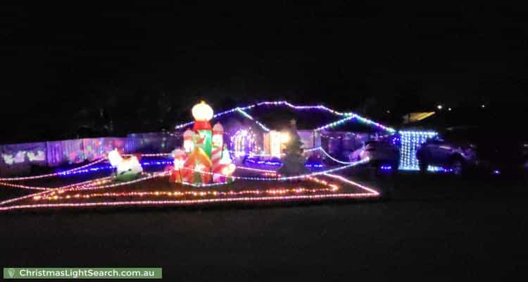 Christmas Light display at 29 Ashton Rise, Huntfield Heights