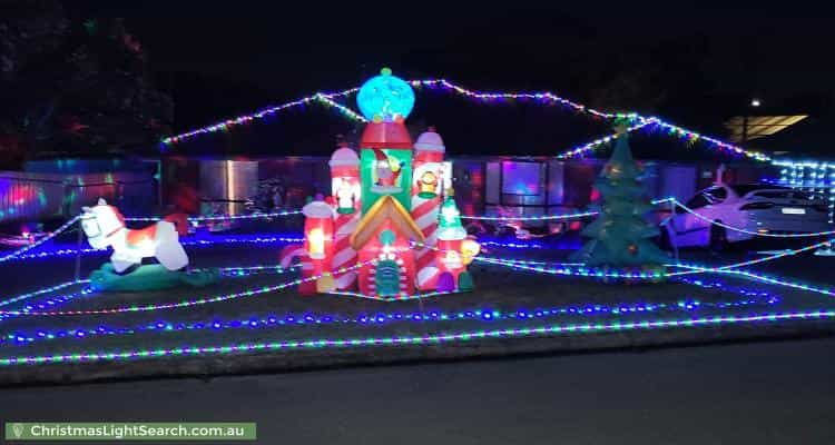 Christmas Light display at 29 Ashton Rise, Huntfield Heights