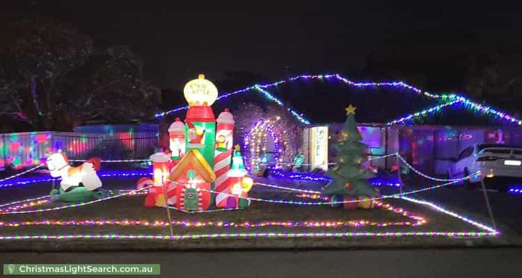 Christmas Light display at 29 Ashton Rise, Huntfield Heights