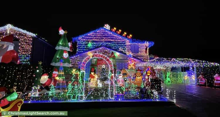 Christmas Light display at 64 Chatsworth Road, Saint Clair