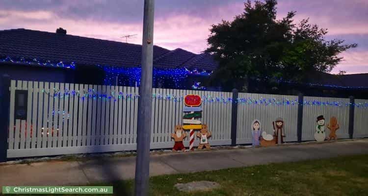 Christmas Light display at 8 Carroll Court, Narre Warren