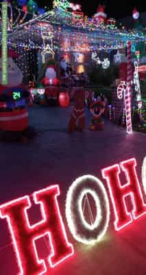 Christmas Light display at 84 Jenolan Circuit, Harrington Park