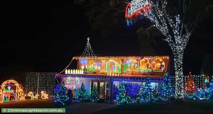 Christmas Light display at 26 Calliope Street, Runcorn