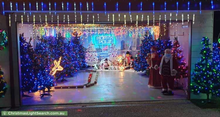 Christmas Light display at 26 Calliope Street, Runcorn