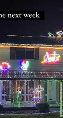 Christmas Light display at 10 Micawber Street, Ambarvale