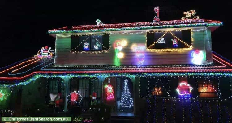 Christmas Light display at 10 Micawber Street, Ambarvale