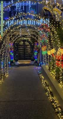 Christmas Light display at 1 Hunter Avenue, Black Rock